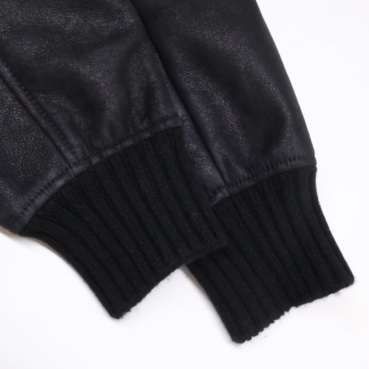 BRUNELLO CUCINELLI Sheepskin Mouton Zip Jacket Black Size M