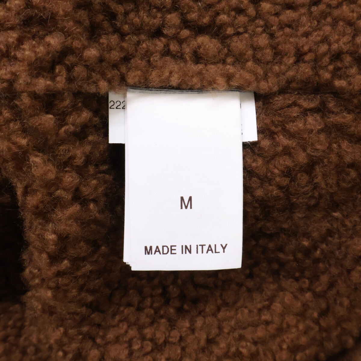BRUNELLO CUCINELLI Sheepskin Mouton Zip Jacket Black Size M