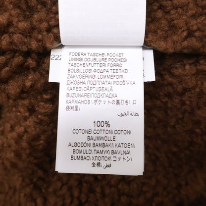 BRUNELLO CUCINELLI Sheepskin Mouton Zip Jacket Black Size M