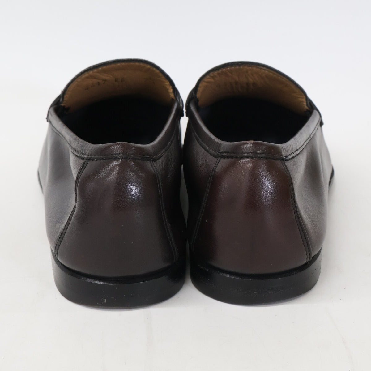 SalvatoreFerragamo Leather Coin Loafers Brown Size 7