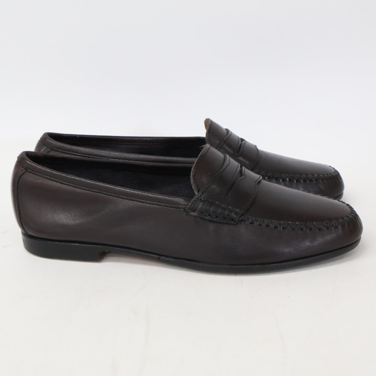SalvatoreFerragamo Leather Coin Loafers Brown Size 7
