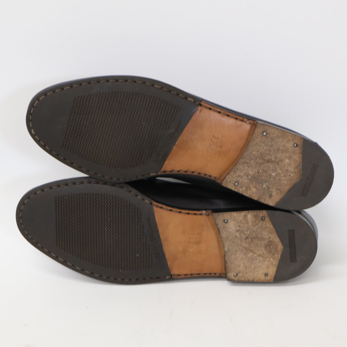 SalvatoreFerragamo Leather Coin Loafers Brown Size 7