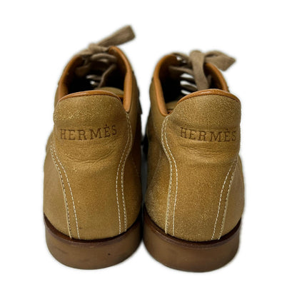 HERMES Quick Leather Sneakers Caramel Size EU 40
