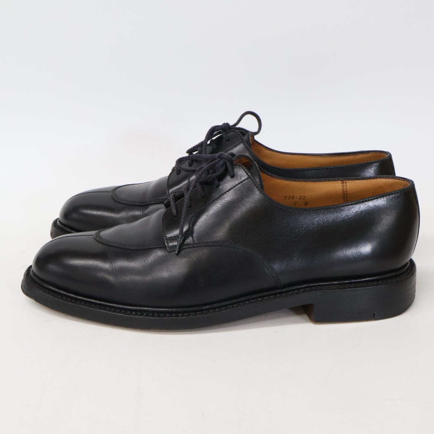 J.M. WESTON 598 Half-Hunt Derby Leather Sneakers Size 7D