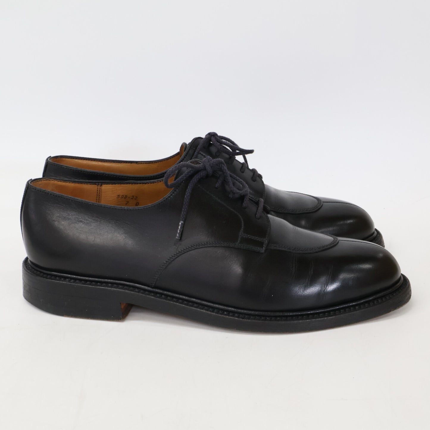 J.M. WESTON 598 Half-Hunt Derby Leather Sneakers Size 7D