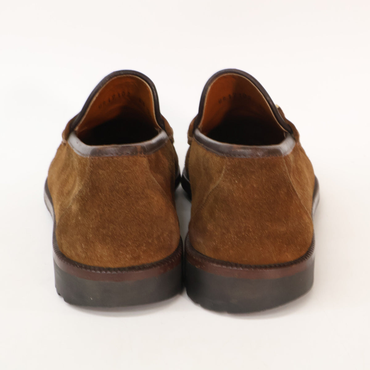 SalvatoreFerragamo Gancini Suede Loafers Brown Size 7