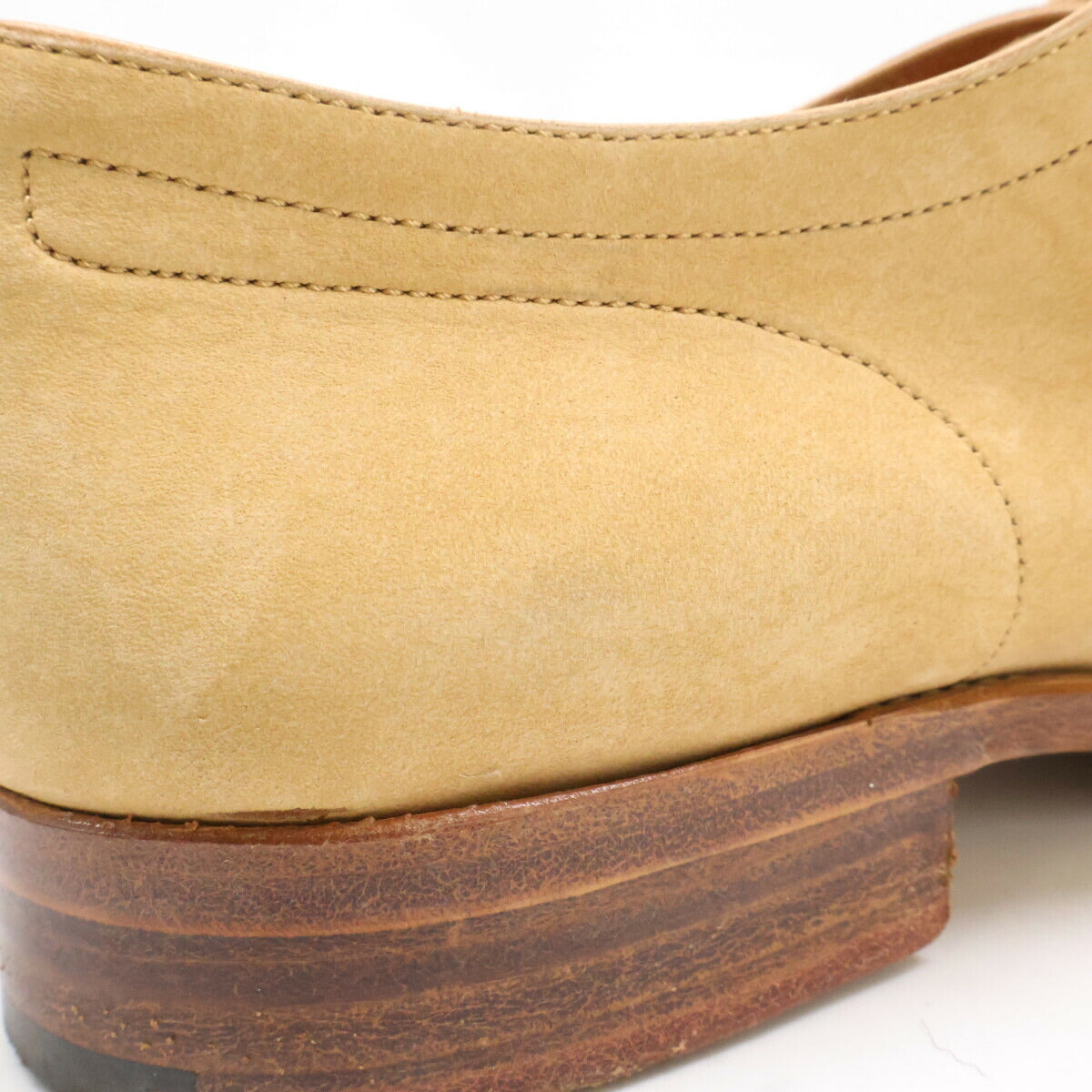 JOHNLOBB ORION Nubuck Leather Dress Shoes Beige Size 7