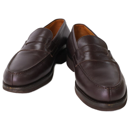 J.M. WESTON 180 Signature Leather Loafers Size 6E