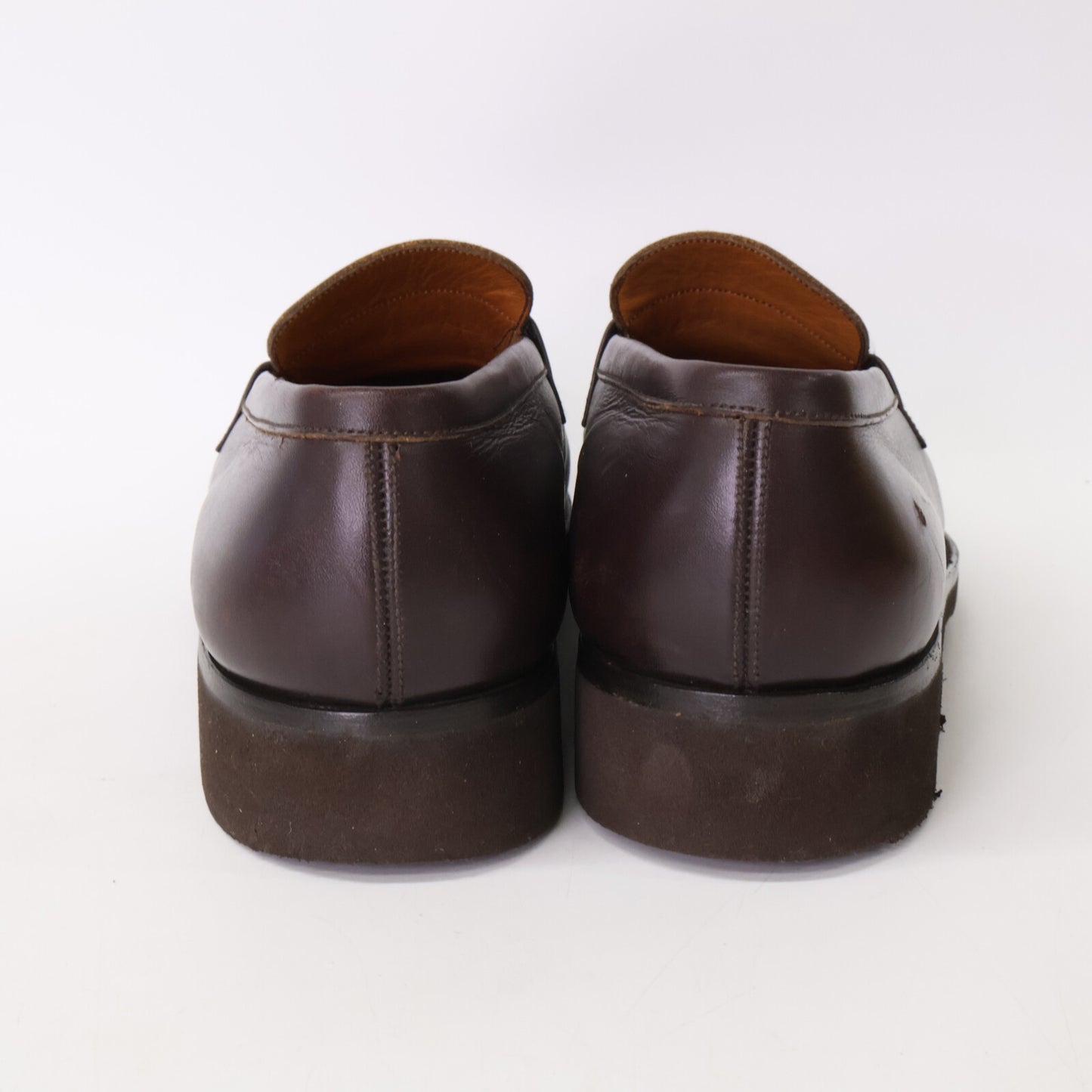 J.M. WESTON 180 Signature Leather Loafers Size 6E