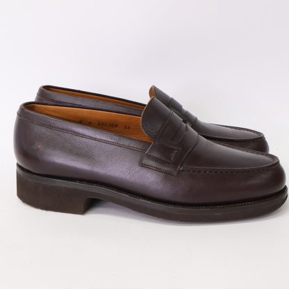 J.M. WESTON 180 Signature Leather Loafers Size 6E