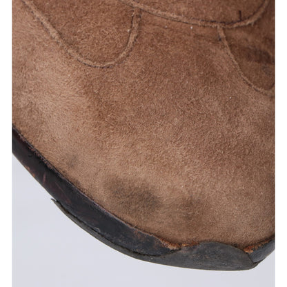 SalvatoreFerragamo Suede Low Cut Sneakers Brown Size 7