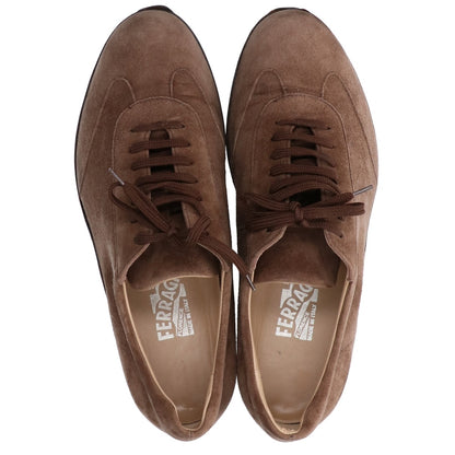 SalvatoreFerragamo Suede Low Cut Sneakers Brown Size 7
