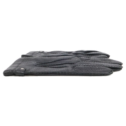 LOEWE Leather Gloves Black Size 8