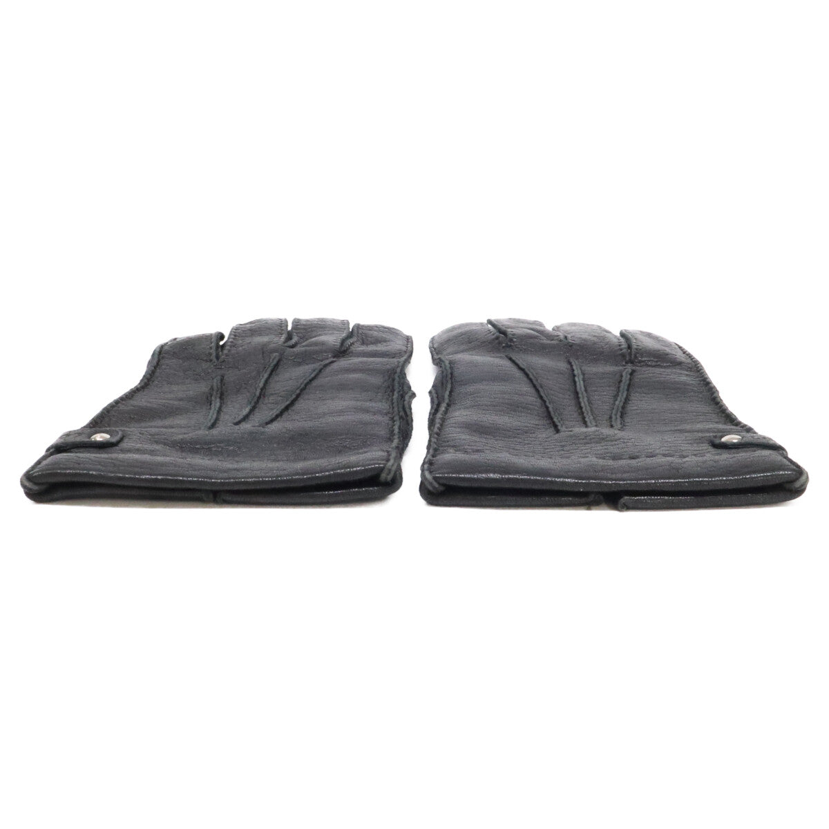 LOEWE Leather Gloves Black Size 8