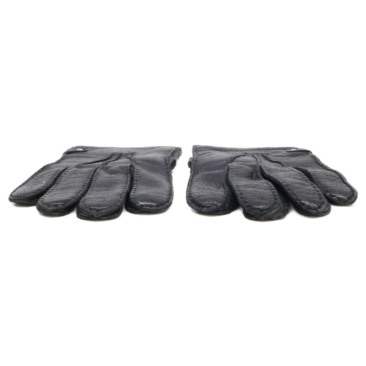 LOEWE Leather Gloves Black Size 8