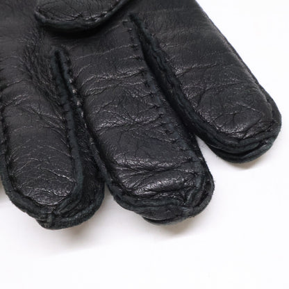 LOEWE Leather Gloves Black Size 8