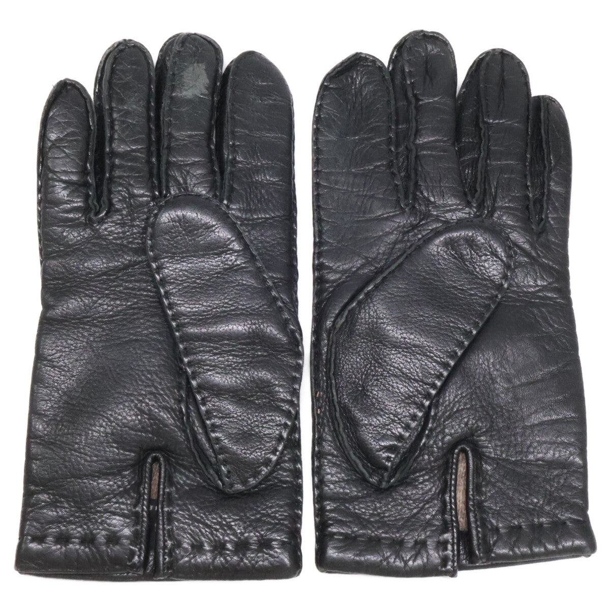 CELINE HOMME Leather Gloves Black