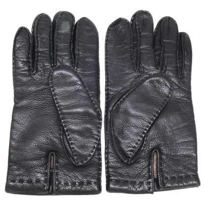 CELINE HOMME Leather Gloves Black