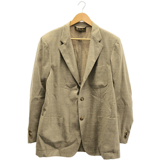 Loro Piana Beige Wool Blazer Size 48