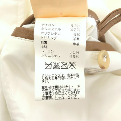 HERMES Nylon Multi-Pocket Jacket White Size 48
