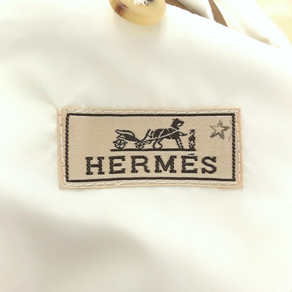 HERMES Nylon Multi-Pocket Jacket White Size 48
