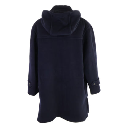 HERMES Wool Duffle Coat Navy Size 50