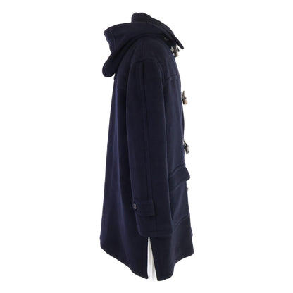 HERMES Wool Duffle Coat Navy Size 50