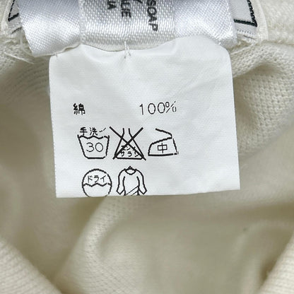 HERMES Ivory Cotton H-Logo Polo Shirt Size M