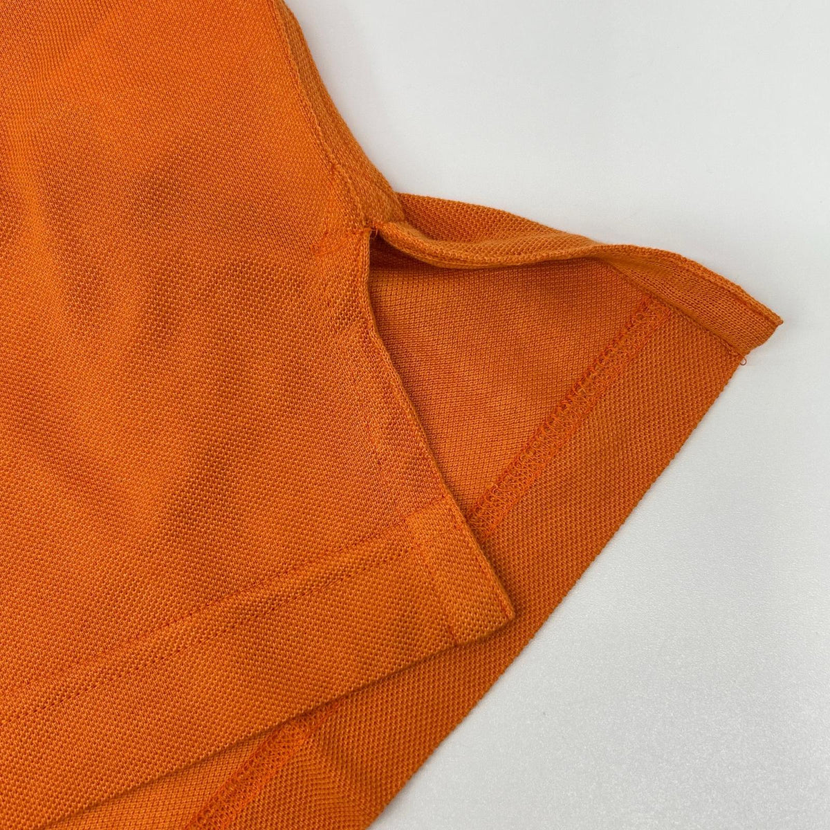 HERMES Orange Cotton H-Logo Polo Shirt Size M