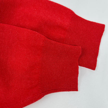 SalvatoreFerragamo Red Cashmere Gancini Pullover Size L