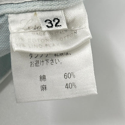 Loro Piana Blue Linen Cotton Pants Size 32