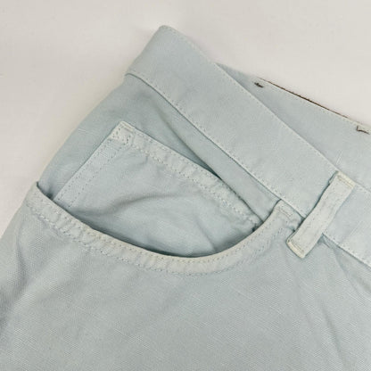 Loro Piana Blue Linen Cotton Pants Size 32