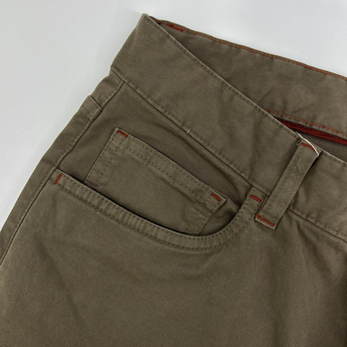 Loro Piana FAE0472 Khaki Cotton Blend Chinos Size 32