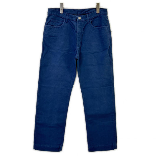 Loro Piana Navy Linen Cotton Pants Size 32