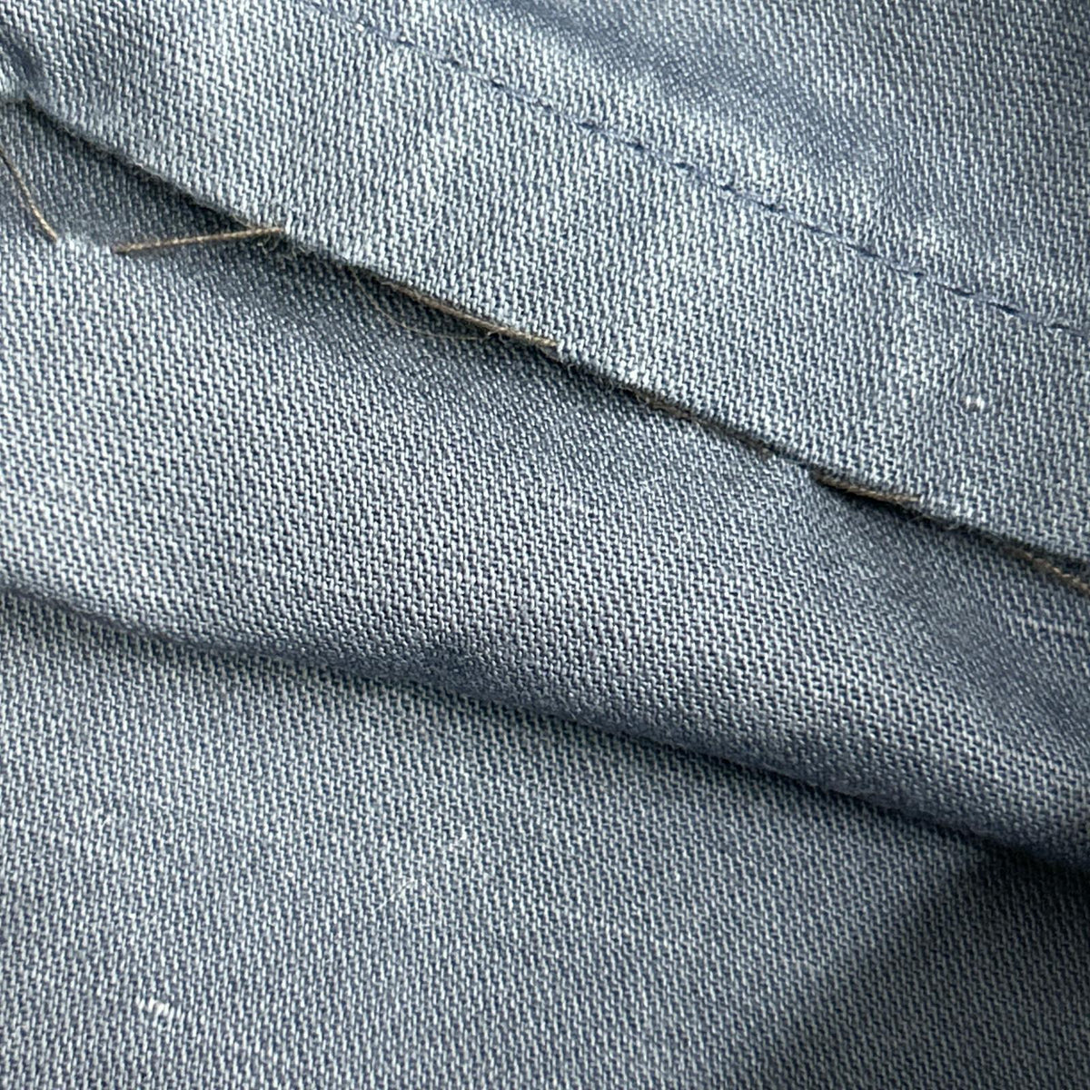 Loro Piana Navy Linen Cotton Pants Size 32