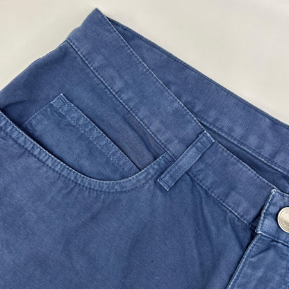 Loro Piana Navy Linen Cotton Pants Size 32