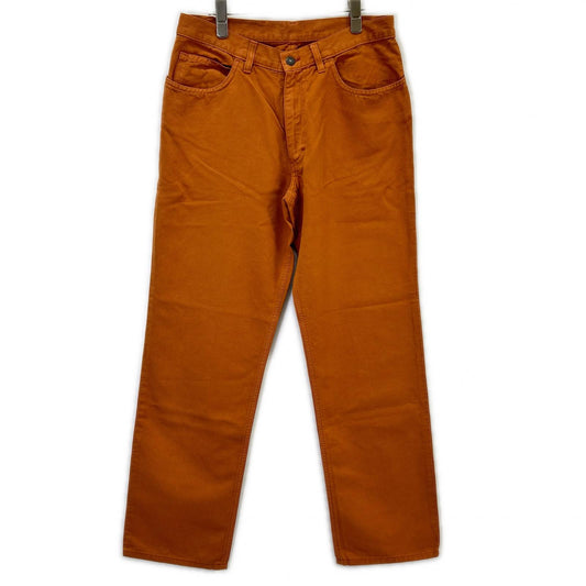 Loro Piana Orange Linen Cotton Pants Size 32