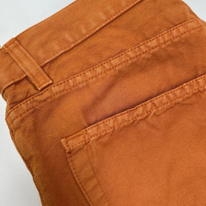 Loro Piana Orange Linen Cotton Pants Size 32