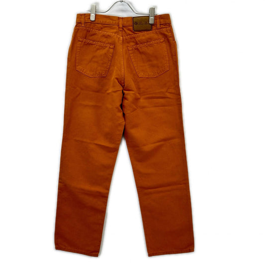 Loro Piana Orange Linen Cotton Pants Size 32