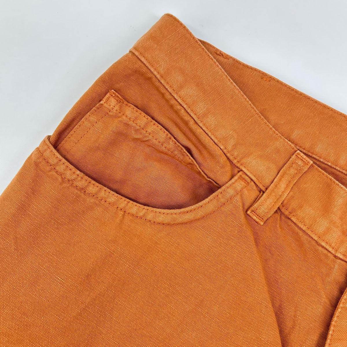 Loro Piana Orange Linen Cotton Pants Size 32