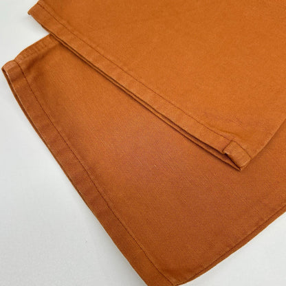 Loro Piana Orange Linen Cotton Pants Size 32