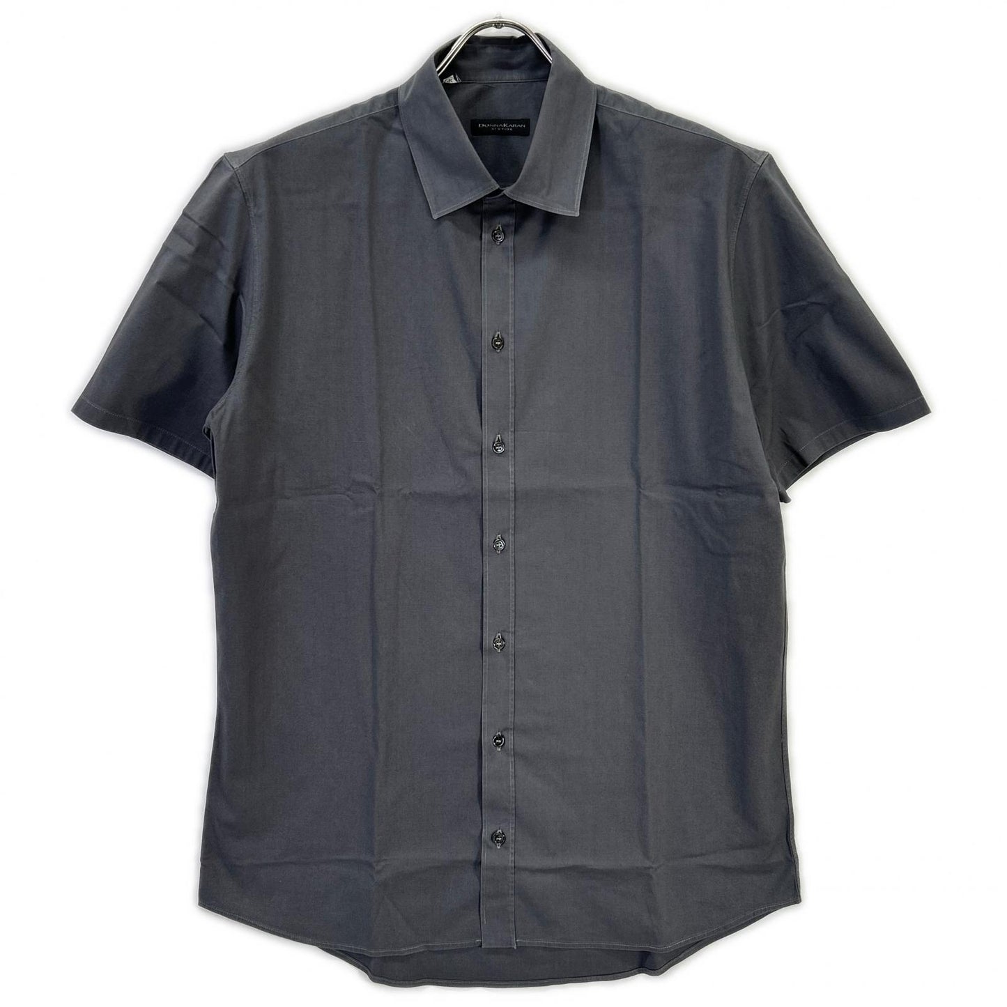 DKNY Green Cotton Short Sleeve Shirt Size 48