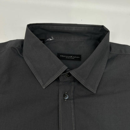 DKNY Green Cotton Short Sleeve Shirt Size 48