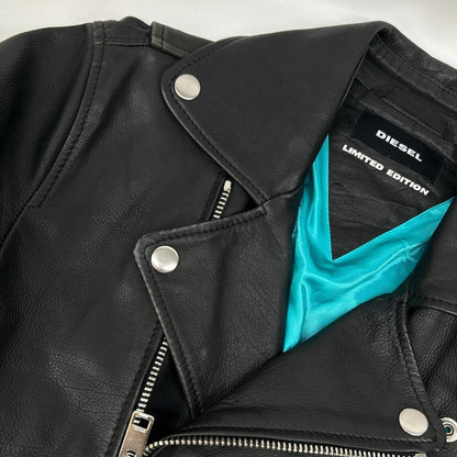 DIESEL Black Limited Edition Double Rider Jacket Size M