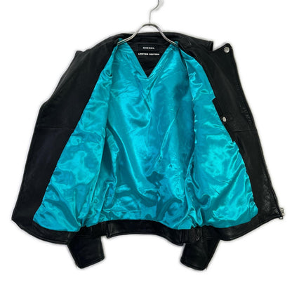 DIESEL Black Limited Edition Double Rider Jacket Size M
