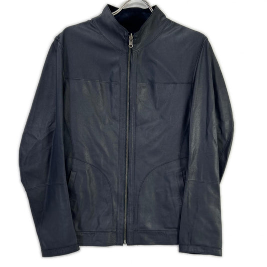 Carlo Carmagnini Black Suede Blouson Jacket Size 46