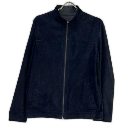 Carlo Carmagnini Black Suede Blouson Jacket Size 46