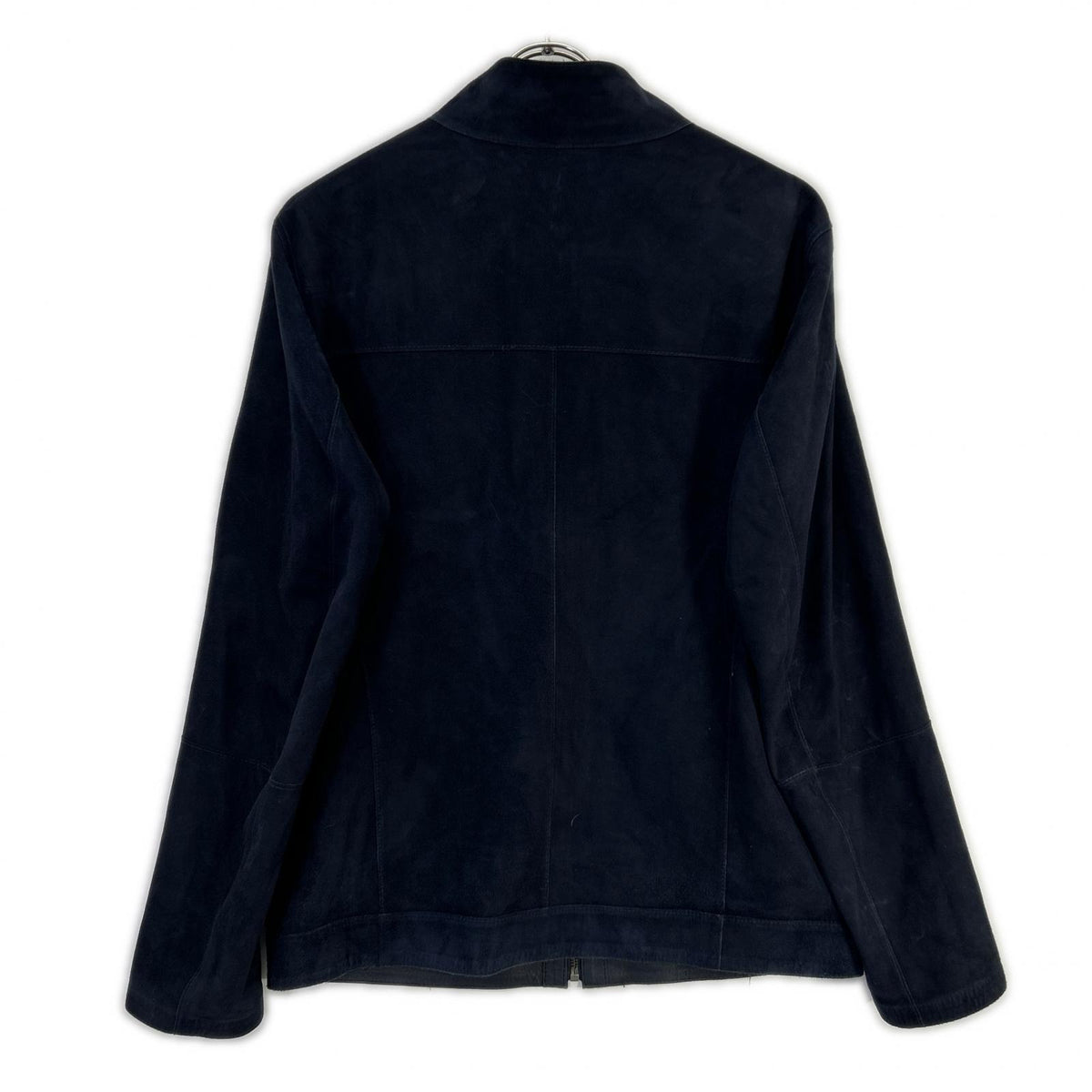 Carlo Carmagnini Black Suede Blouson Jacket Size 46