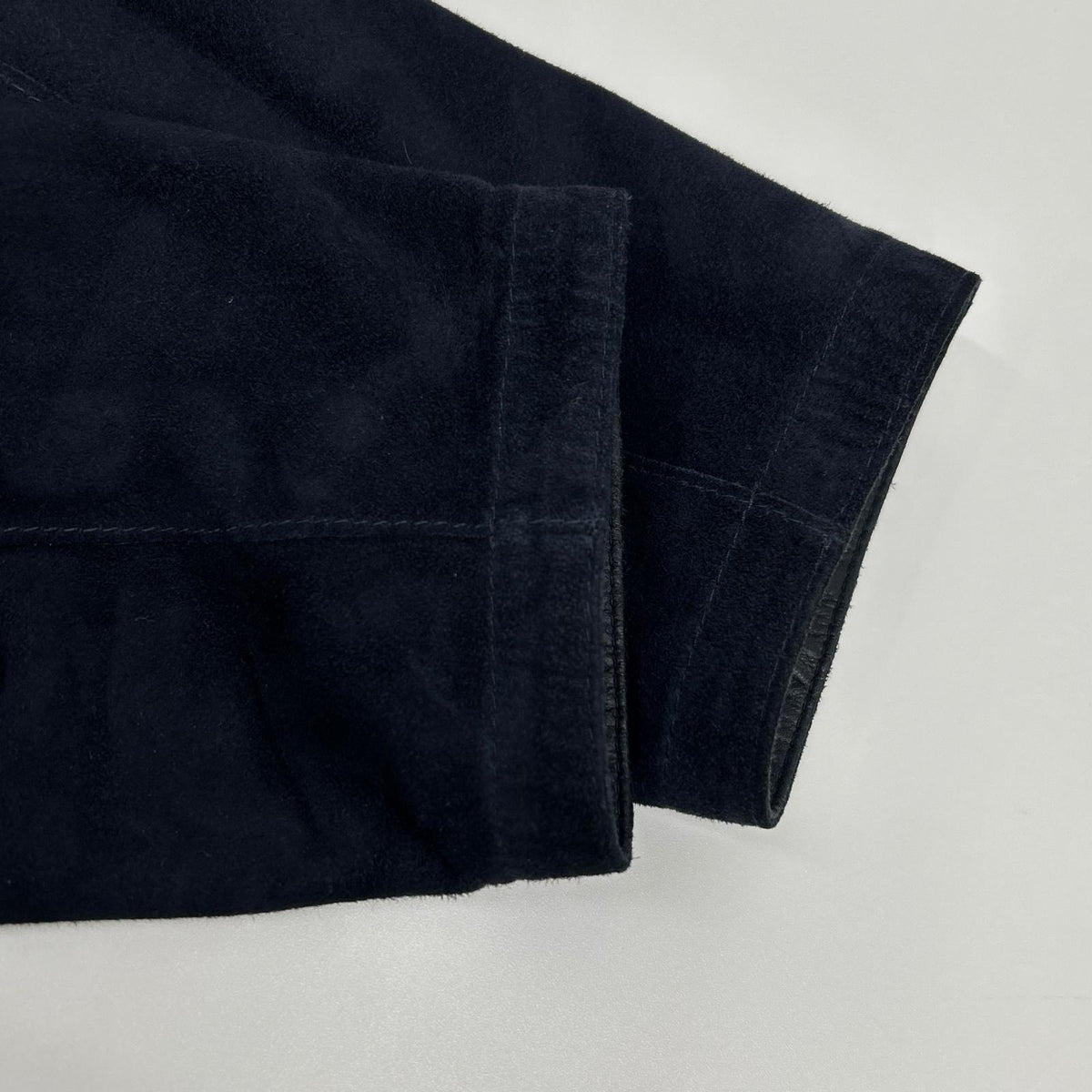 Carlo Carmagnini Black Suede Blouson Jacket Size 46
