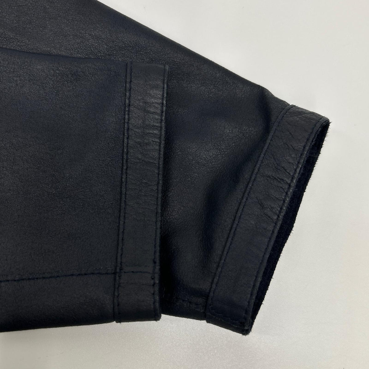 Carlo Carmagnini Black Suede Blouson Jacket Size 46